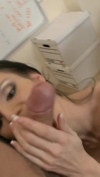 Busty beauty gets her hole stretched on a desk
