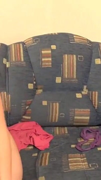 Emo Emily Uses a Large Dildo on Her Teen Pussy