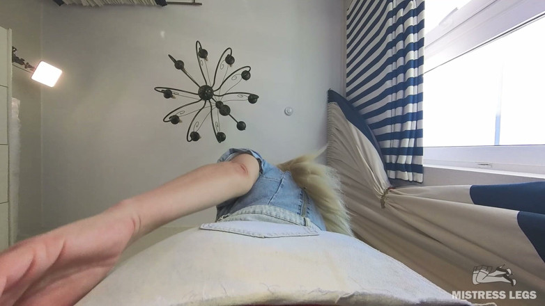Mistress Legs: POV Face Sitting My Big Pink-panty Ass Jumping on Your...