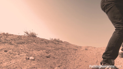 Fucking Awesome: Gabriella Paltrova fucks in the desert