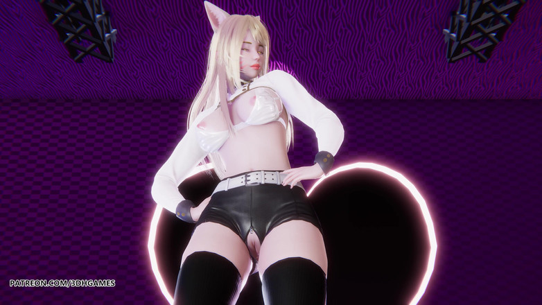 3D-Hentai Games: [mmd] Exid - Ah ja Ahri sexy striptease league of Legends...