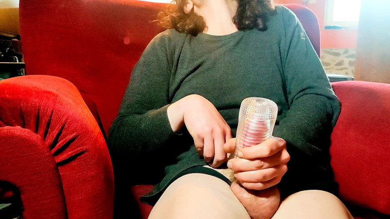 Sara B: Fuck a toy on my sofa