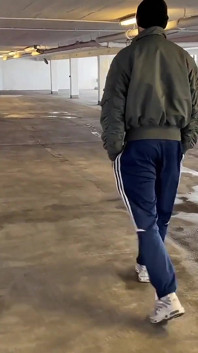 Young Arab Cocksucker Takes Massive White Dick in Parking Lot - 1