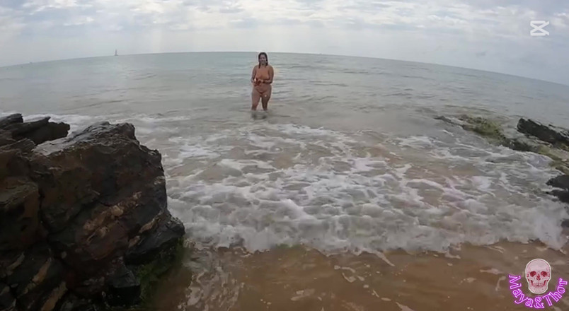 Mayay Thor X: Busty Spanish Girl Fucking on a Beach While You Watch