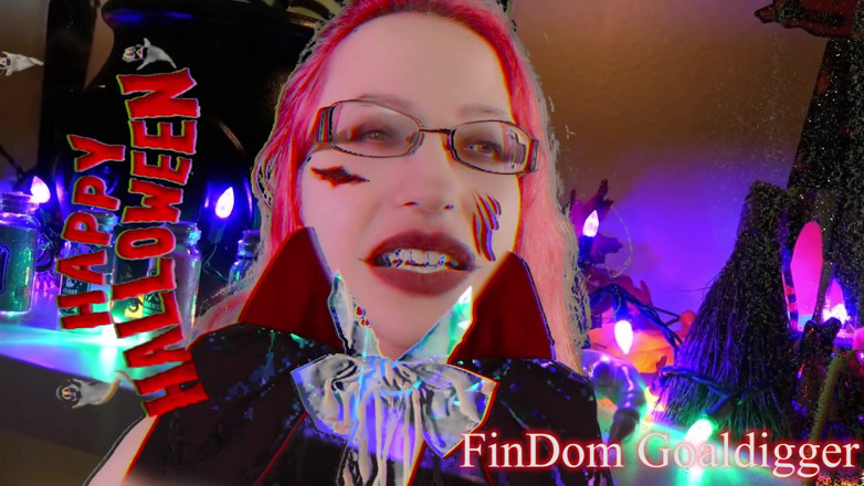 FinDom Goaldigger: Happy Halloween transformation