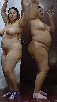 Two Big Booty Latina Girls Dancing