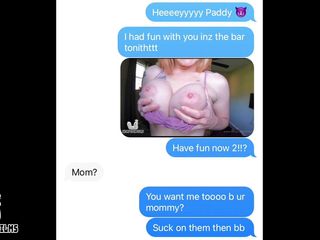 Shiny cock films: Naughty texting with stepmom