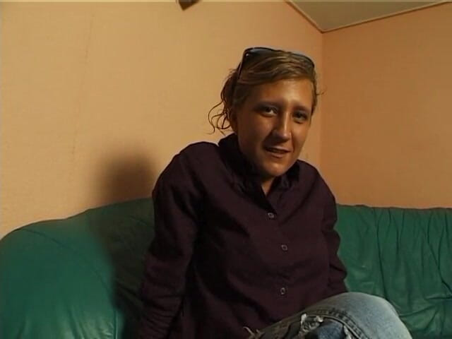 Lucky Wankerz: Small titted blonde rubs and fingers her pussy at the...