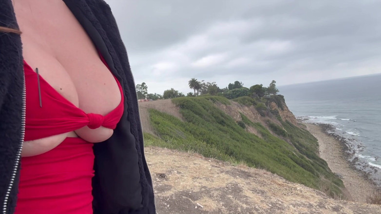 Artemisia Love: Artemisia Love Sexy Hiking Outdoor Big Boobs Fetish Close up