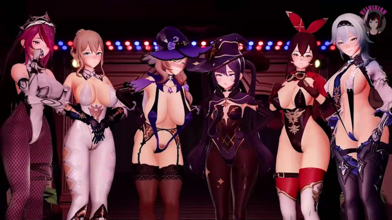 Velvixian: Genshin Impact - Huge Orgy Sex