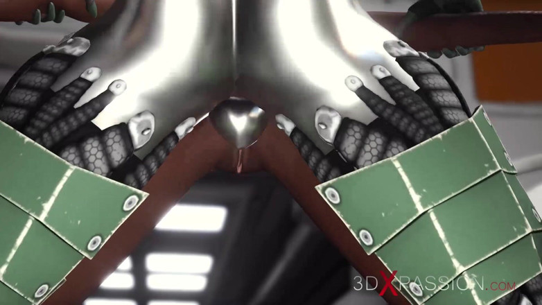 3dxpassion: Sex on the exoplanet! Sci-fi android fucks hard a hot...