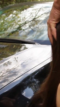 Lascivious Casssie gets her small ass fucked in the forest