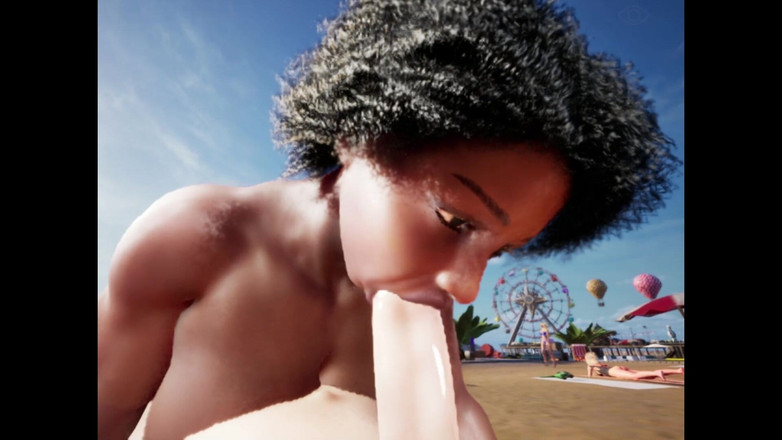 Denis animation: Culita Brazilská dívka s zadkem a velkými prsy