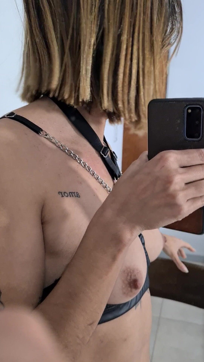 Sara Latina: Sara Latina Plays in Front of Mirror
