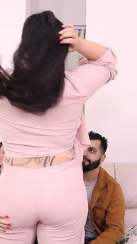 Fucking the BBW Therapist Together with His Wife, I Finally Felt Her Ass