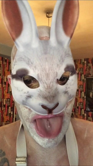 Analzebutt aka the evil lord of ass: White sissy bunny take it hard in the rabbit ass-hole