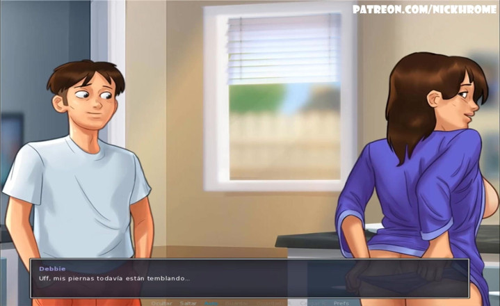 Cartoon Universal: Summertime saga part 38 - fuck milf in kitchen (Espanol sub)