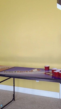 One Daring Strip Air Pong Move Has an Opponent's Shot Go Wild