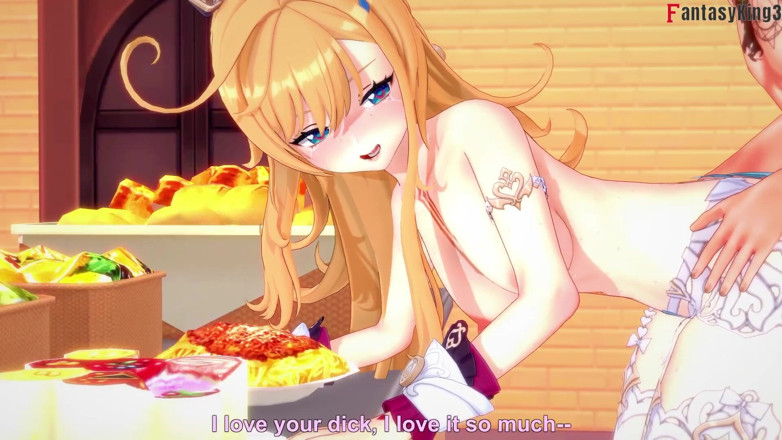 Fantasy king: Escoffier Hot Sex on the Kitchen - Genshin Impact