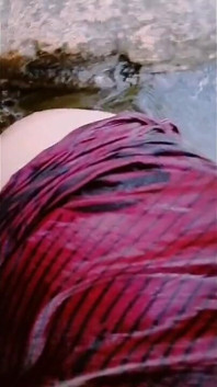 In the Outdoor, Desi Stepaunty Is Naked and Crazy Fingering in the Water