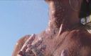 Gspot Productions: Fingerfucking and masturbation outdoors showering and sunbathing naked with caressing...