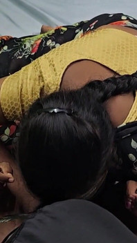 Shy Tamil Housewife Doing Hot Blowjob to His Husband Friend