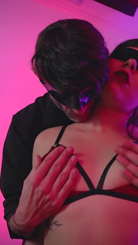 Depriving the Beautiful Nerd's Senses, Dominant and Sensual Touches