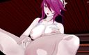 Hentai Smash: Rosaria抚摸并抚摸她的阴户，直到她高潮 - Genshin Impact Hentai。