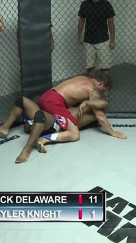 Small titted blonde teen gets facial in the ring