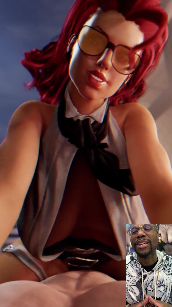 Good news media: C.viper à la chatte étroite et chauve chevauche une bite en amazone