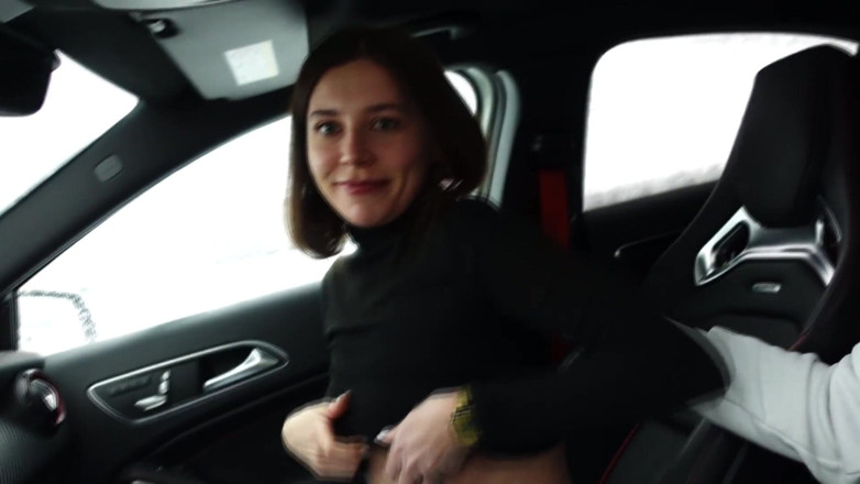 Ghomestory: Pumped her mouth with cum!!! Outdoor sex in a car.