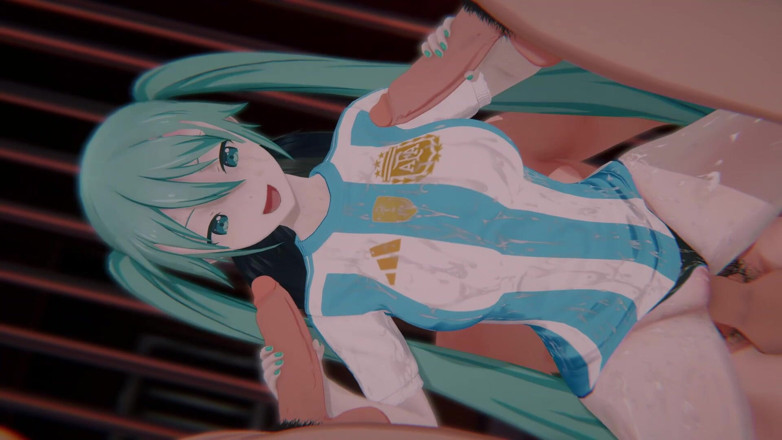 Tomu aisuman: [3d Hentai] - Hatsune Miku (argentina) World Cup 2026 Final Penalty (bound Argentina Supporter &amp;...
