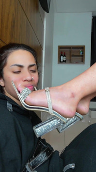 Deep Feet Lesbian Domination Top Girls - Swallow My Sexy Feet Bitch!