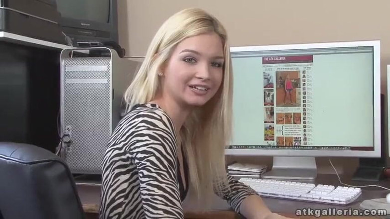 ATKIngdom Fans: Small blonde masturbating