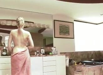 Cryptostudios: Naughty blonde fucks by hot muscular man at the bathroom