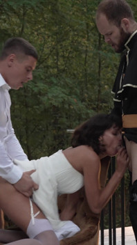 Looks Like the Wedding Didn't Go According to Plan? or Is a Threesome Supposed to Be Like That?