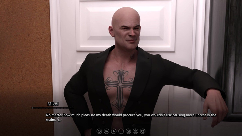 3D Cartoon Porn: Семь Королевств 9 - Атлас и Leyala играют в игру у бассейна, где неудачник ублажает победитель