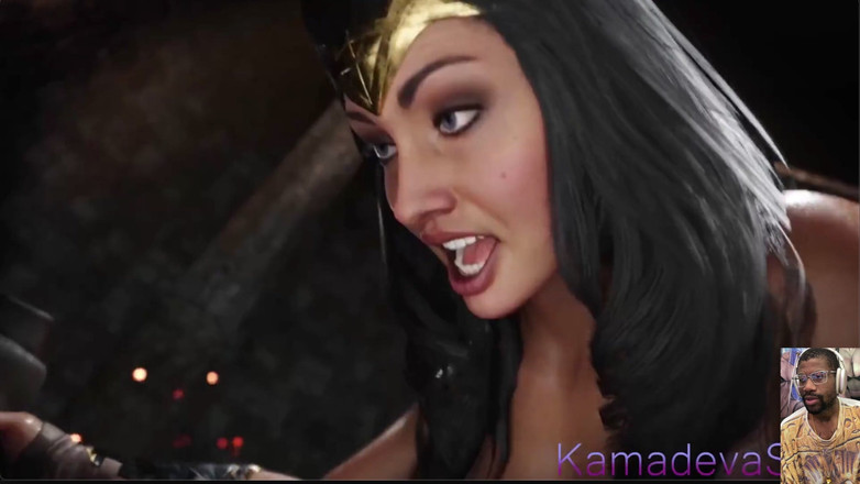 L6RD7BLU3 FUTA: Thicc Cum naplněná Futa Střílí sperma všude, Wonder Woman jezdí...
