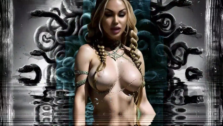 Goddess Misha Goldy: Under the Spell of the Gargon Hold - Frozen in Ecstasy....