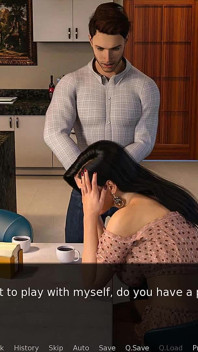 Nursing back to pleasure: cup of coffee filled with cum for the MILF to drink ep 54