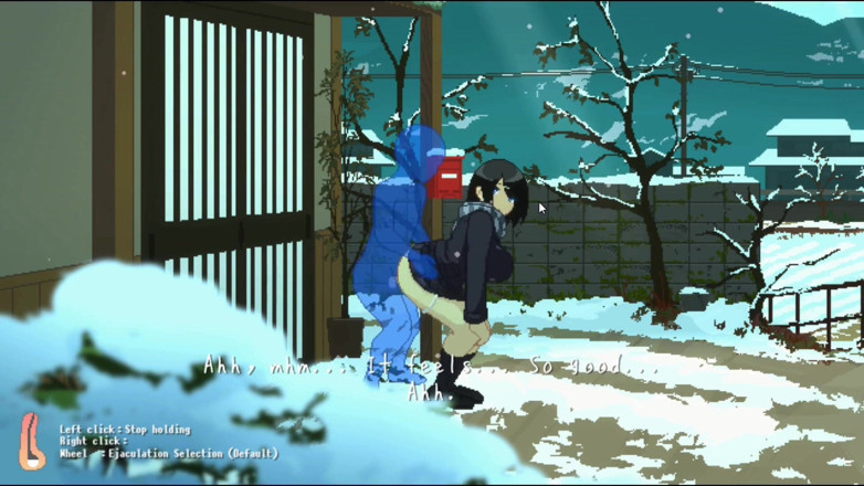NSFWOtaku: Hentai Game - Massive Tits Babe Rough Sex in Cold Weather