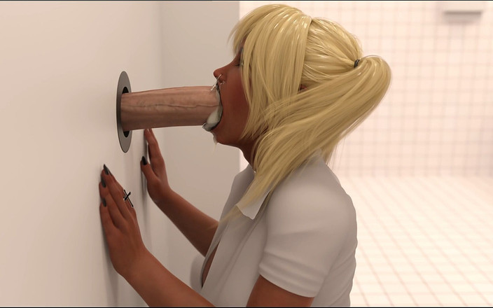 Trans Maaya: Огромный минет у глорихола у Галко