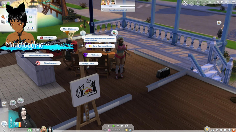 Manor Cookie: Sims 4 - Omílání Simíků a milfka gotická milfka spolu žijí a mají...