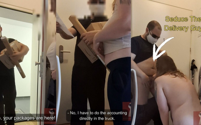 Hersecretlover: Opened the Door for the Delivery Guy… Ended up Creampied...
