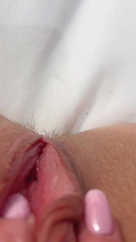 Pink Pussy POV Rubbing. Would You Like to Smell Her?!