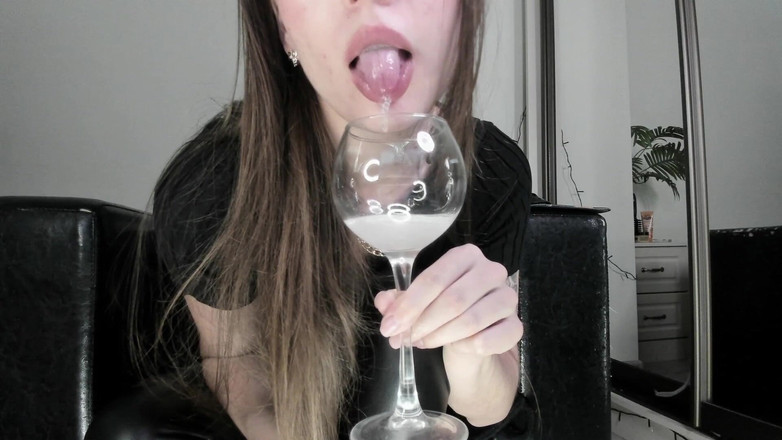 Feet lady: A Glass of My Saliva