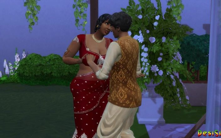 Desi Sims: India milf tía deja prakash jugar con su cuerpo antes...