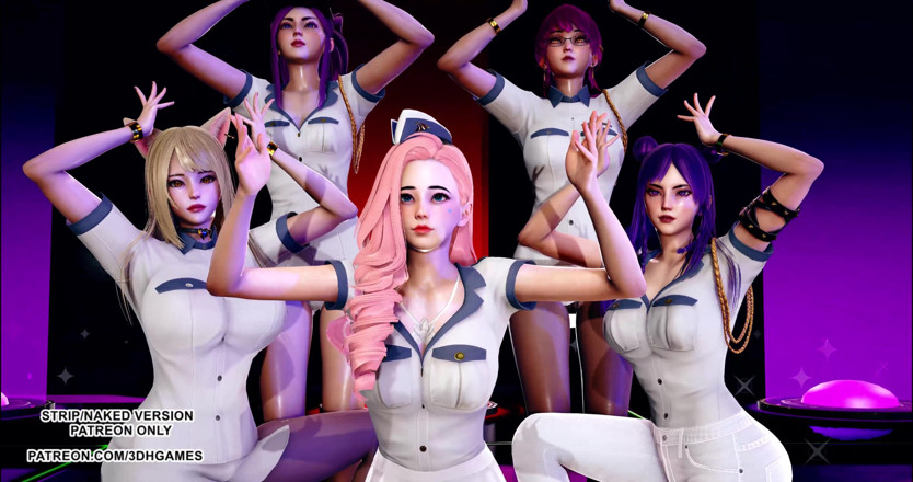 3D-Hentai Games: Itzy - Wannabe, danse kpop torride, KDA, Ahri Akali Kaisa Evelynn...