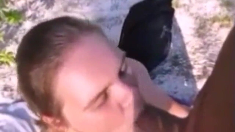 Fat House Wife: Nasty college girl skips college &amp; have bareback sex in woods...