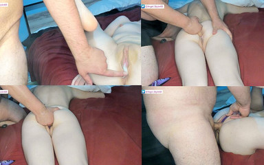 Angel Sky69: Masuje tyłek i cipkę i palcami, aby w końcu jej...